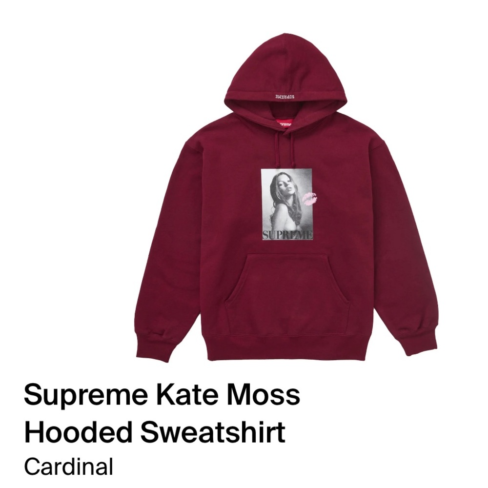 DE SUPREME X KATE MOSS HOODIE
